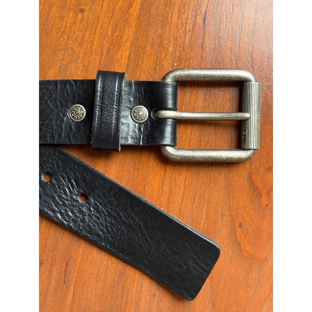 Levi's Men's Leather Belt, Black, Size L (38-40)